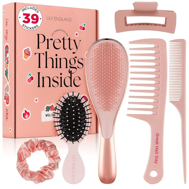 Bari Lynn Full Flower Charm Hair Brush