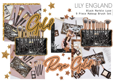 BATTLE OF THE GOLDS: The Black Marble Luxe Brush Set