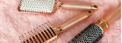 Lily England Luxe Rose Gold Hair Brush Set