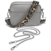 Ladies Cross Body Bag - Grey/Leo