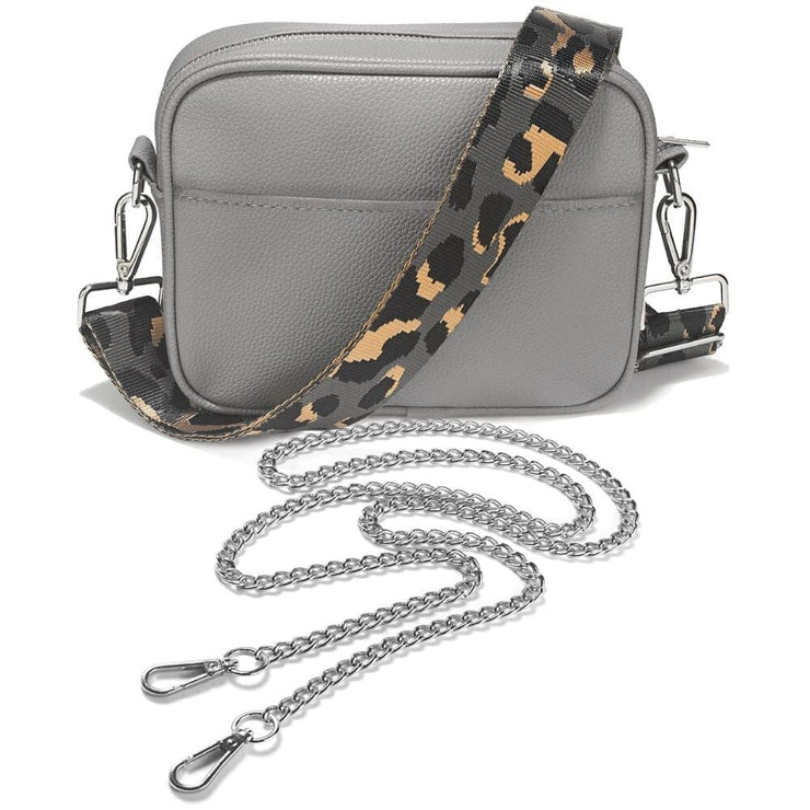 Ladies Cross Body Bag - Grey/Leo