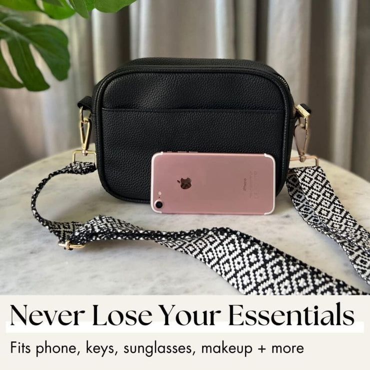 Ladies Cross Body Bag - Berry Camo