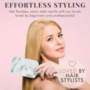 Perfectly Imperfect Paddle Hair Brush - Marble & Rose Gold
