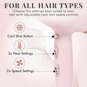 Deluxe Hair Dryer - Pink