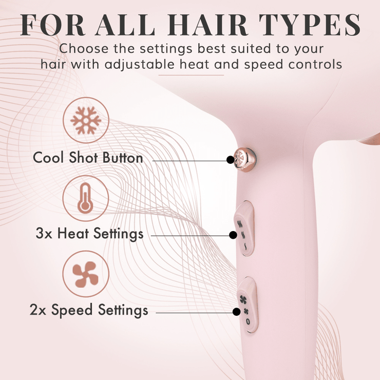 Deluxe Hair Dryer - Pink