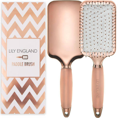 Perfectly imperfect Luxury Paddle Hair Brush Gel Handle - Rose Gold