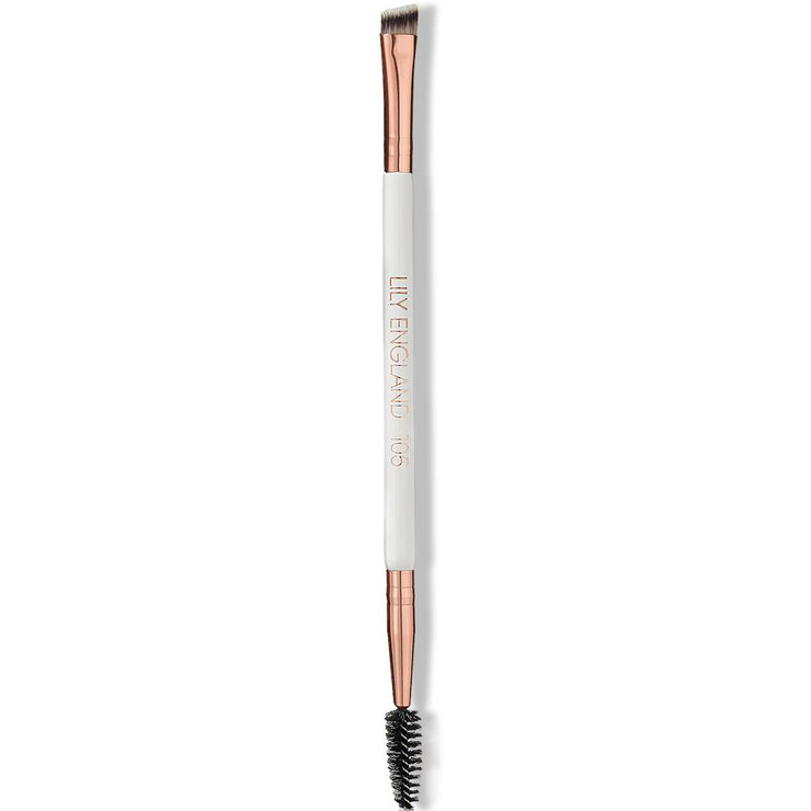 2 in 1 Angled Brow Brush and Spoolie - 105 - Rose Gold