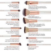 The Pro Makeup Brush Set - Rose Gold