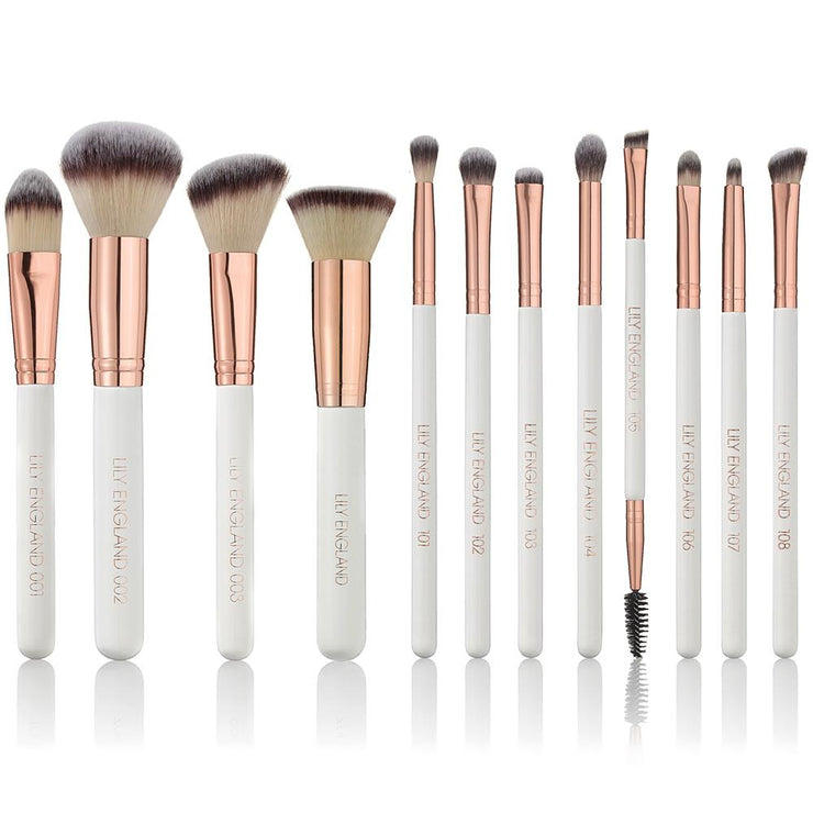 The Pro Makeup Brush Set - Rose Gold