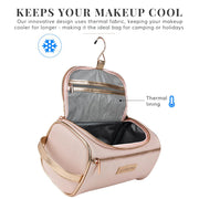 Large Cooler Wash Bag - Pink & Rose Gold