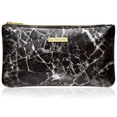 Makeup Bag Pouch - Marble & Gold