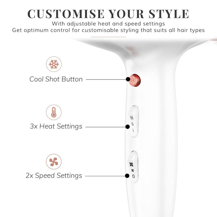 Deluxe Hair Dryer - Rose Gold