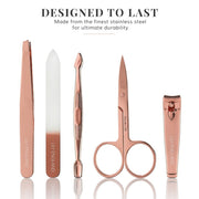 Luxury Manicure Set Tools Gift Set - Rose Gold