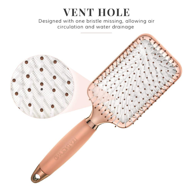 Luxury Hair Brush Set - Rose Gold