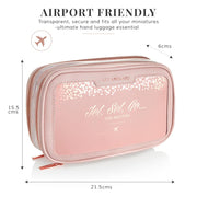 Clear Travel Makeup Bag - Pink