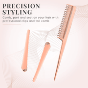 Perfectly Imperfect 5 piece Hair Brush Set - Marble & Rose Gold