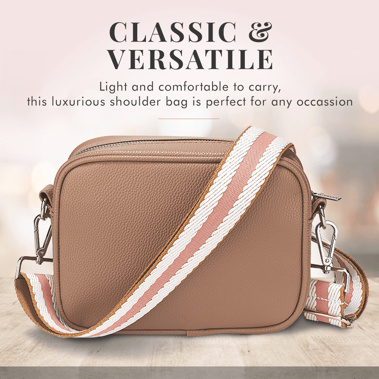 Ladies tan top cross body bag