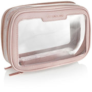 Clear Travel Makeup Bag - Pink