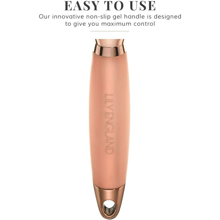 Imperfect Round Barrel Brush Gel Handle - Rose Gold