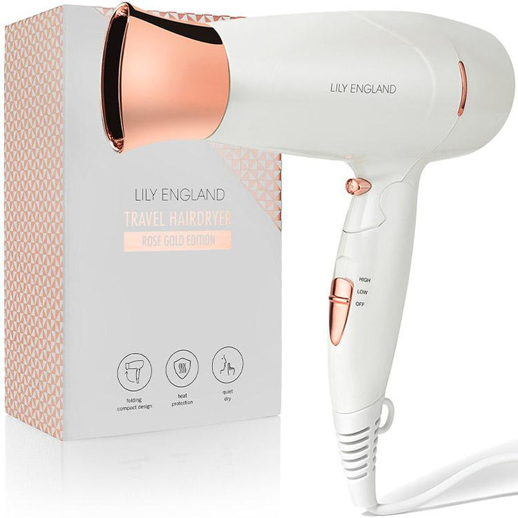 Deluxe Travel Hair Dryer - Rose Gold