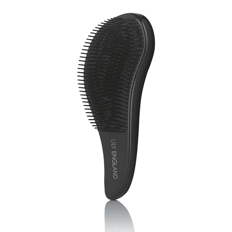 Detangling Hair Brush and Comb Set - Matte Black