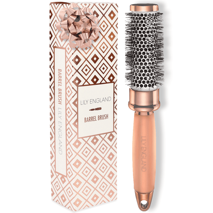 Imperfect Round Barrel Brush Gel Handle - Rose Gold