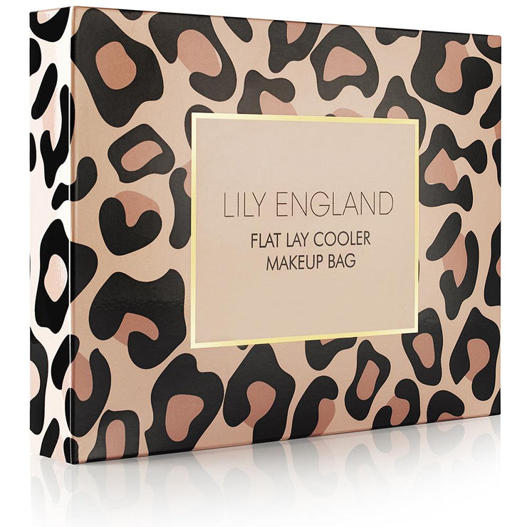 Drawstring Flat Lay Makeup Bag - Leopard Print