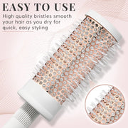 Round Barrel Brush and Comb Set - Rose Gold