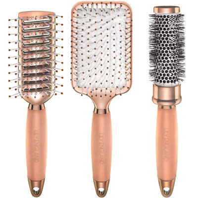 Perfectly Imperfect Luxury Hair Brush Set - Rose Gold