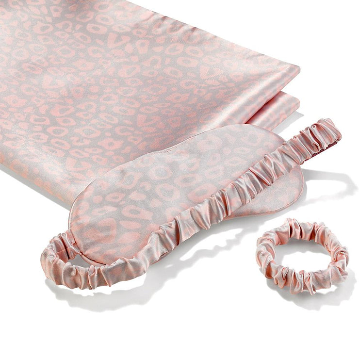 Satin Sleep Set - Leopard Print